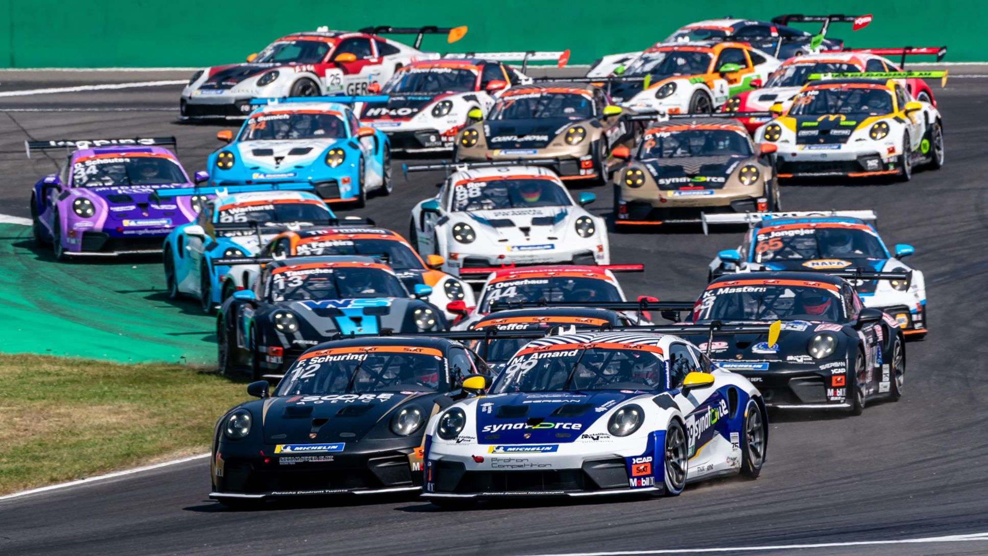 Porsche 911 Cup, Porsche Junior Flynt Schuring (NL), Schumacher CLRT (#12), Porsche Junior Marcus Amand (FIN), Proton Competition (#99), Porsche Sixt Carrera Cup Germany 2026, Lausitzring (D), 2026, Porsche AG