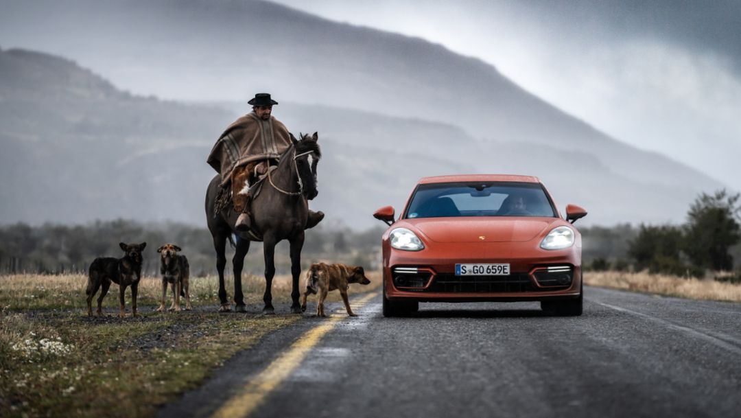 Porsche Panamera, Patagonia chilena, 2023, Porsche AG