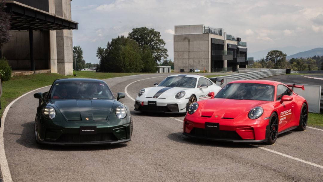 Porsche lanza en México el kit Manthey con un trío exclusivo de 911 GT3 inspirados en los colores de la bandera