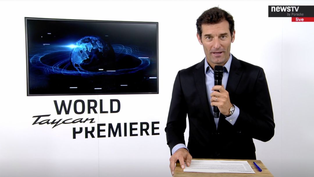 Live-Recording: World premiere of the all new Porsche Taycan 