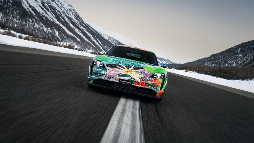 Taycan Artcar by Richard Phillips, Zurich, Switzerland, 2021, Porsche AG