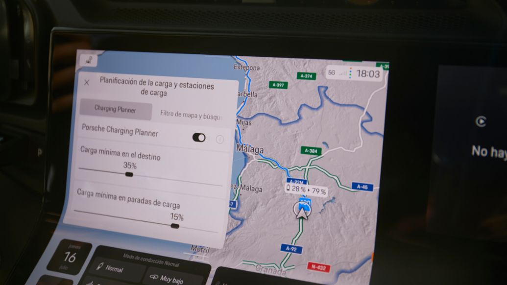 Sistema de navegaci&oacute;n, Porsche Charging Planner, Flow Display, Cayenne Turbo Electric, 2026, Porsche Ib&eacute;rica