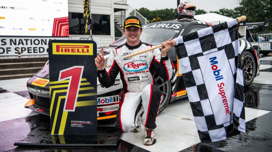 Callum Hedge, Porsche Carrera Cup North America Pro Class winner, Road America