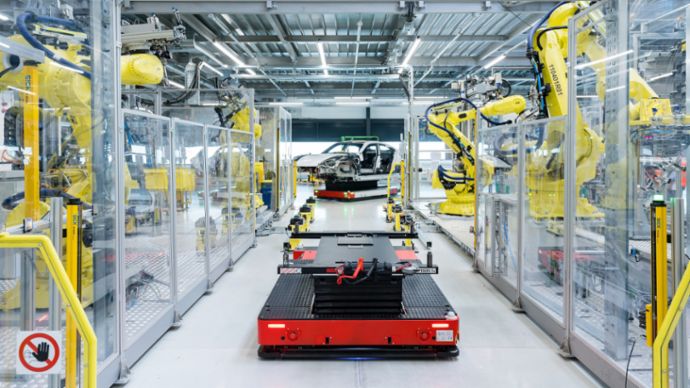 Fábrica del Taycan, Zuffenhausen, 2019, Porsche AG