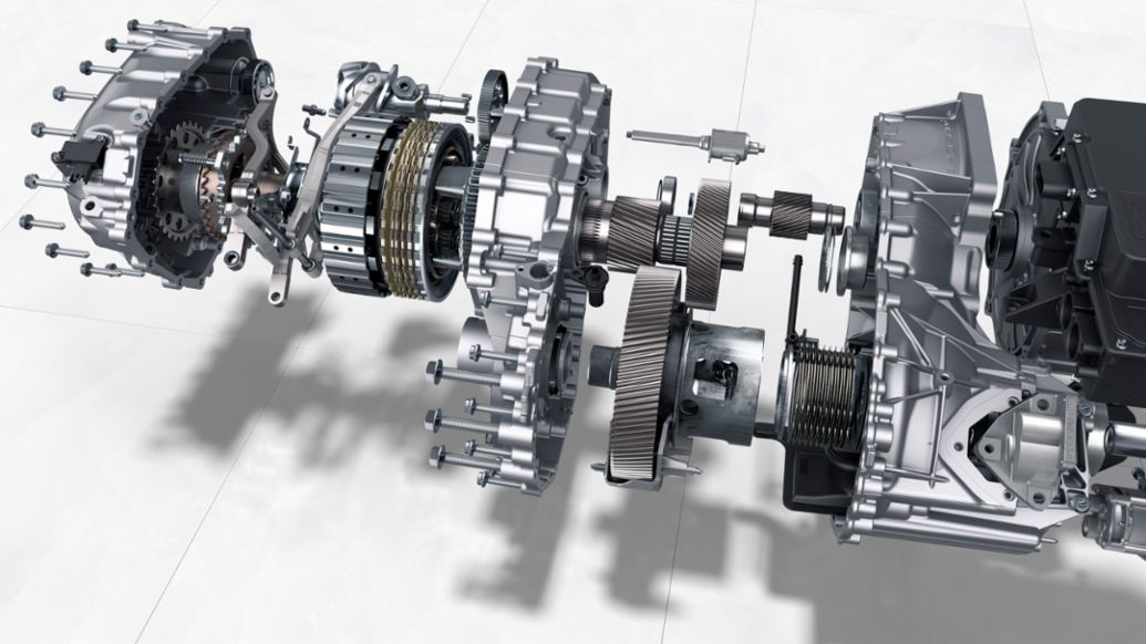 Taycan: transmisión de dos velocidades en el eje trasero, 2019, Porsche AG
