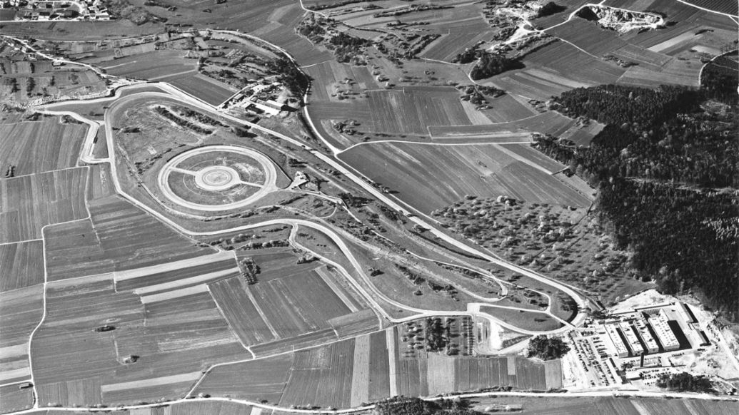 Skidpad in Weissach, 1972, Porsche AG