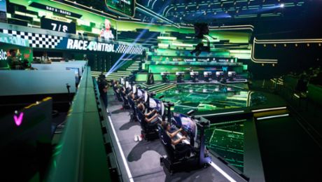 Porsche’s sim racing works team competes for the Esports World Cup