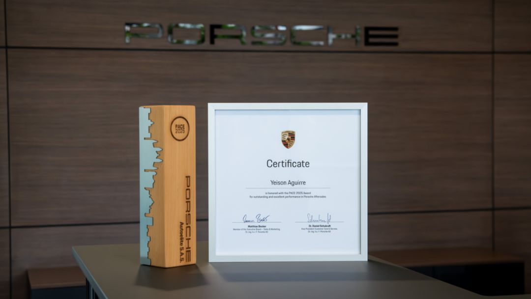 Porsche reconoce a Autoelite por su excelencia en el servicio posventa en Colombia