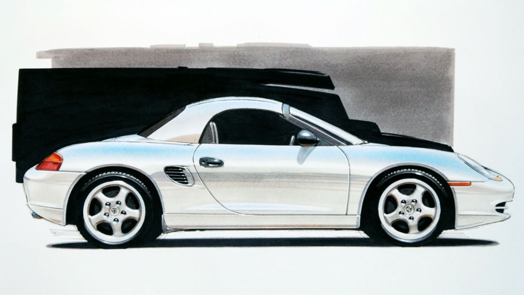Boxster 跑车概念：引领潮流的设计与巧妙的细节解决方案