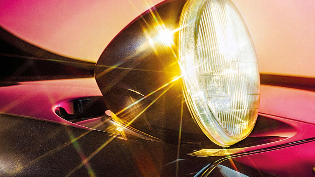 A shining icon of its era: Pop-up headlight