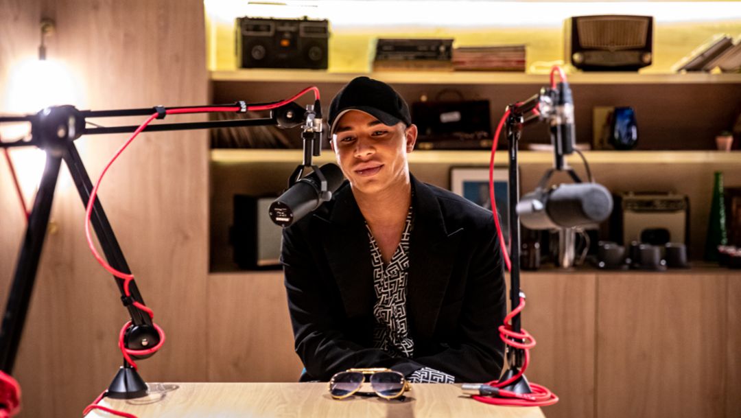 Olivier Rousteing, invité d’honneur du second épisode du podcast Porsche