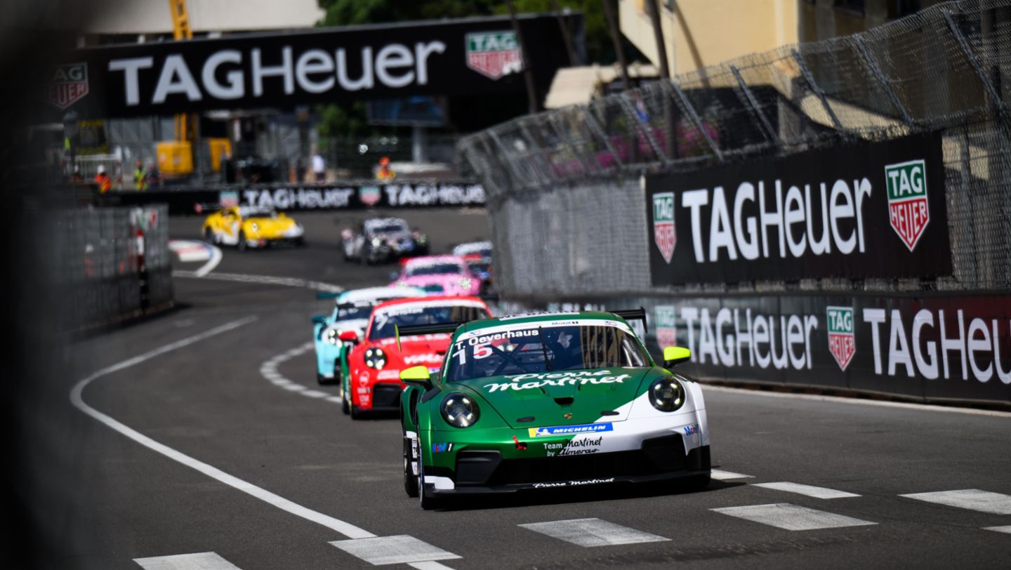Theo Oeverhaus (ALE), Martinet by Alméras (nº 15), Porsche 911 Cup, Porsche Mobil 1 Supercup, Mónaco, 2026, Porsche AG
