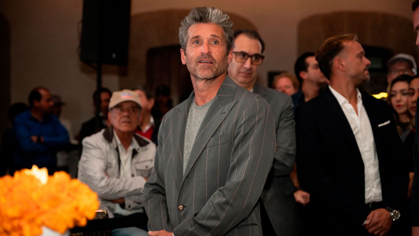 2023: Patrick Dempsey, actor, piloto y embajador de Porsche Design en La Carrera Panamericana.