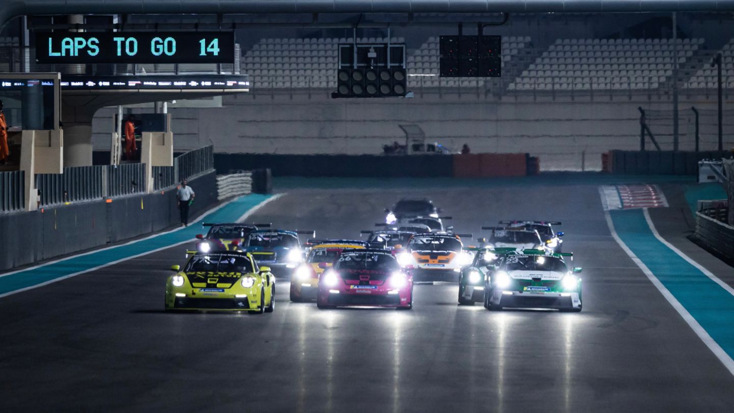 911 GT3 Cup, Porsche Carrera Cup Middle East, Round 4, Race 1, Yas Marina, Abu Dhabi, 2026, Porsche Middle East