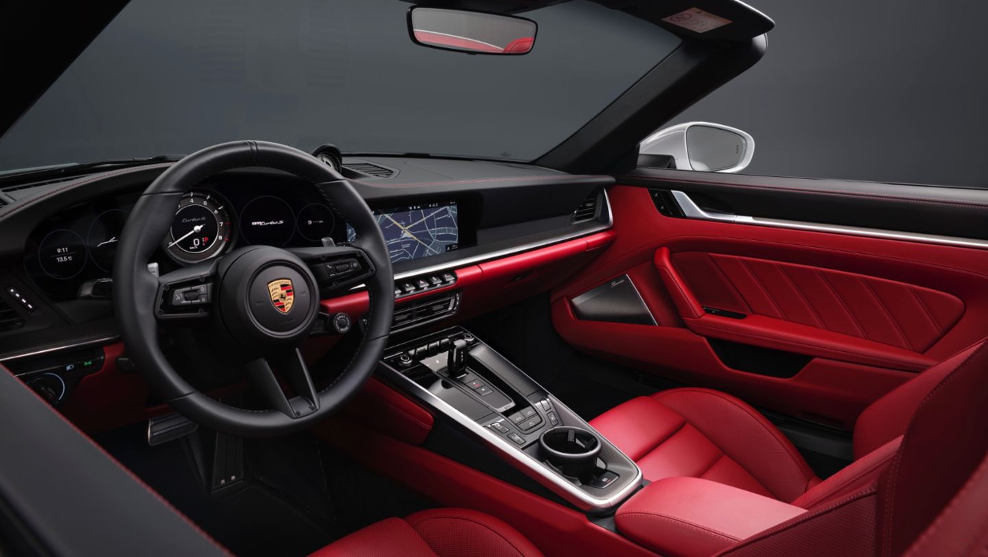 911 Turbo S Cabriolet, Interior, 2020, PCNA