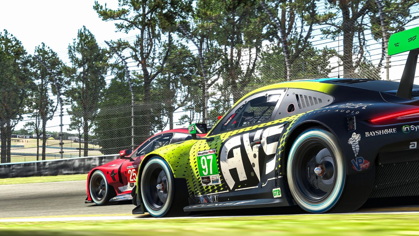 911 RSR, Shane van Gisbergen (#97), IMSA iRacing Pro Series, round 6, Watkins Glen (USA), 2020, Porsche AG
