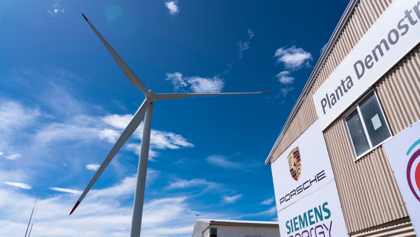 Haru Oni eFuels pilot plant, Punta Arenas, Chile, 2023, Porsche AG