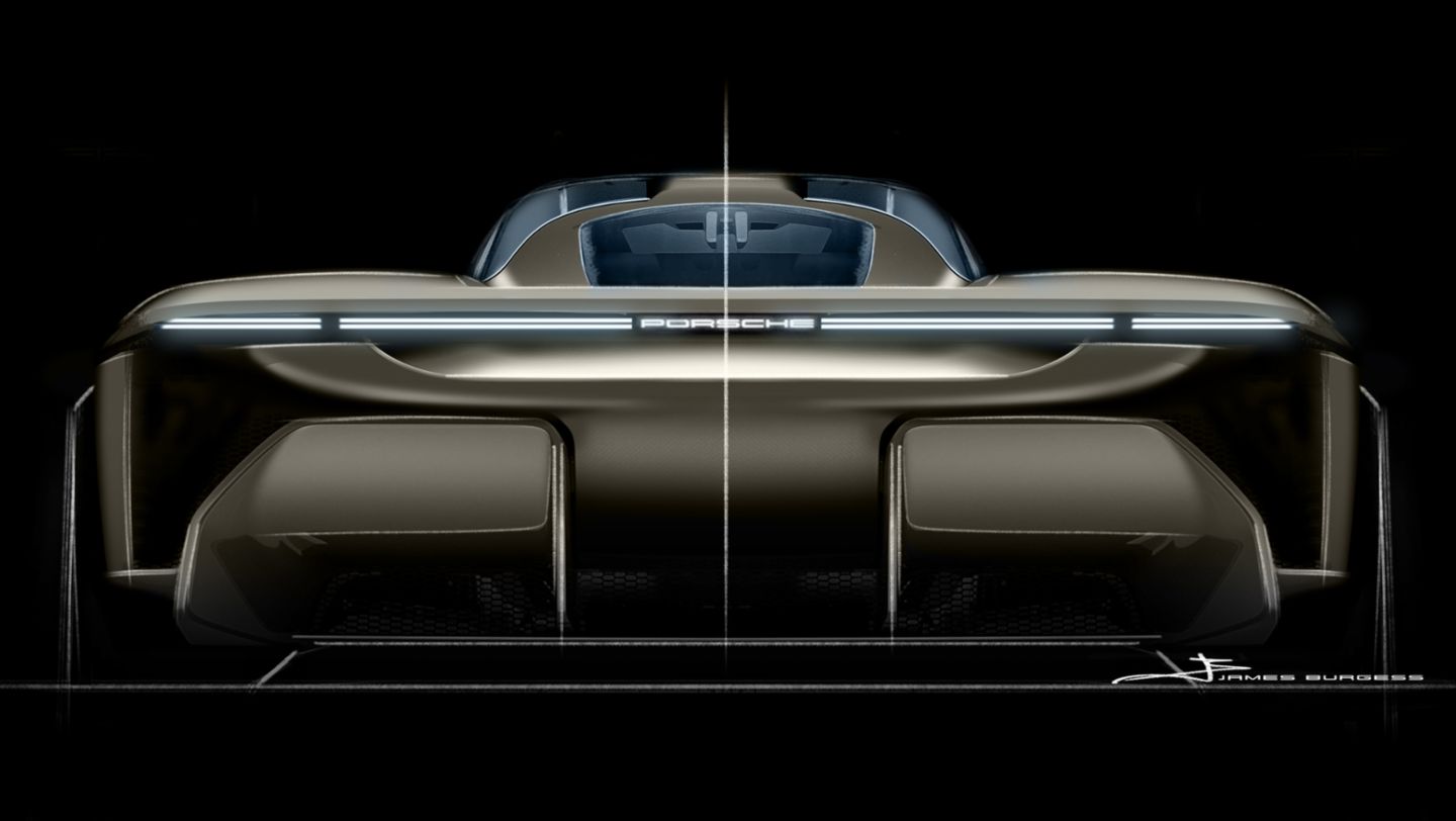 Designskizze, Porsche Mission X, 2023, Porsche AG