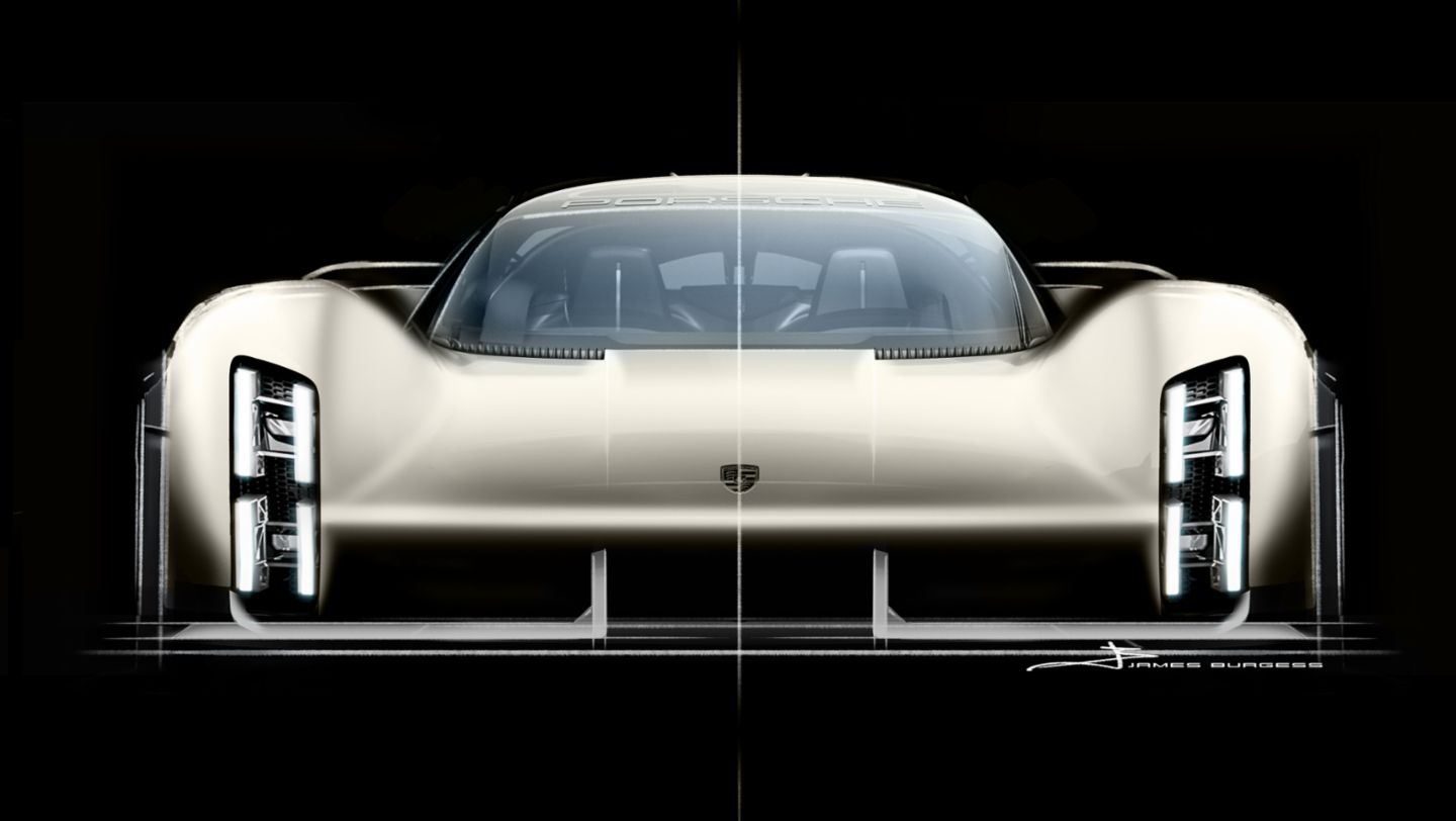 Designskizze, Porsche Mission X, 2023, Porsche AG