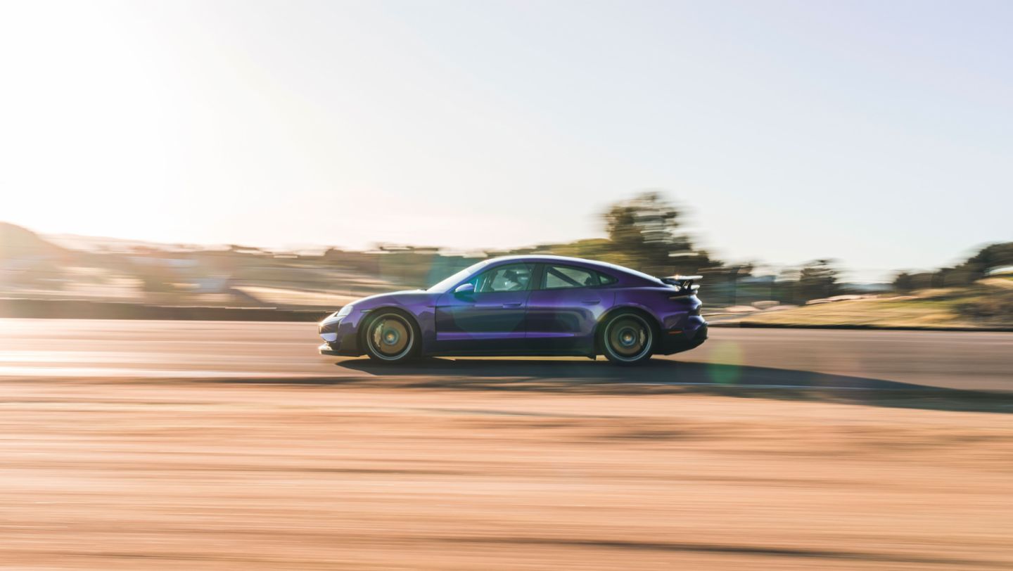 Taycan Turbo GT with Weissach package, Almeria, Spain, 2024, Porsche AG